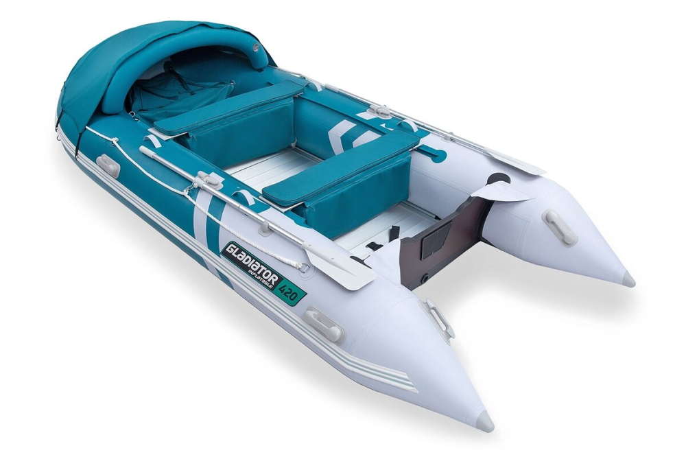 Gladiator Active C420 AL nafukovací čln s hliníkovou podlahou - bielo-zelený