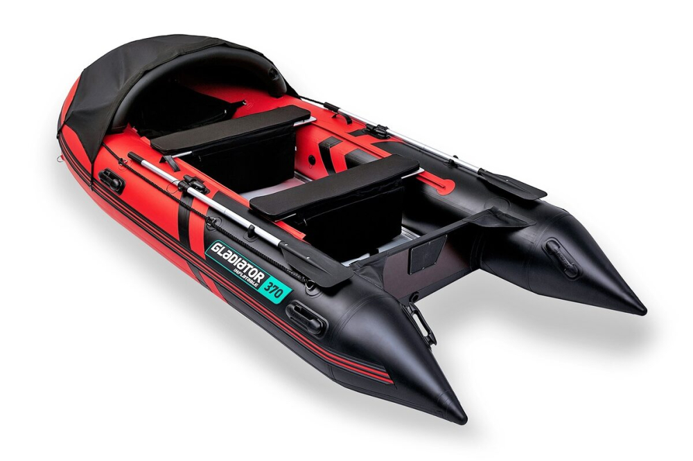 Gladiator Active C370 AL nafukovací čln s hliníkovou podlahou - červeno-čierny