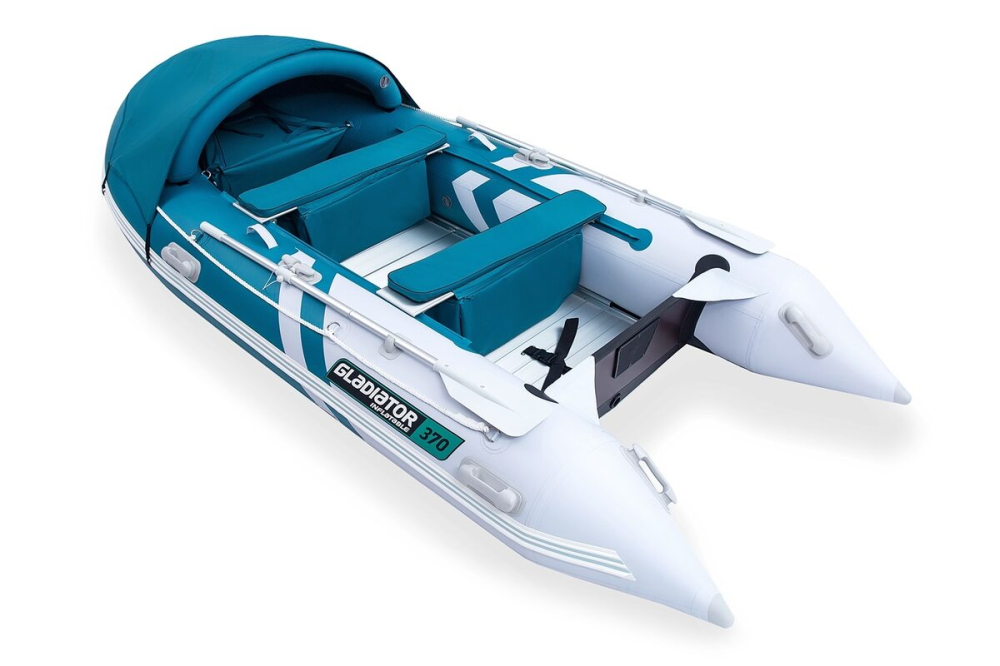 Gladiator Active C370 AL nafukovací čln s hliníkovou podlahou - bielo-zelený