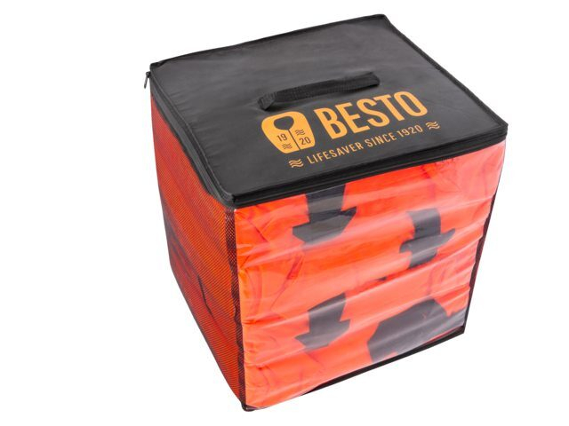 BESTO certifikované záchranné vesty 100N v taške - set 6 ks