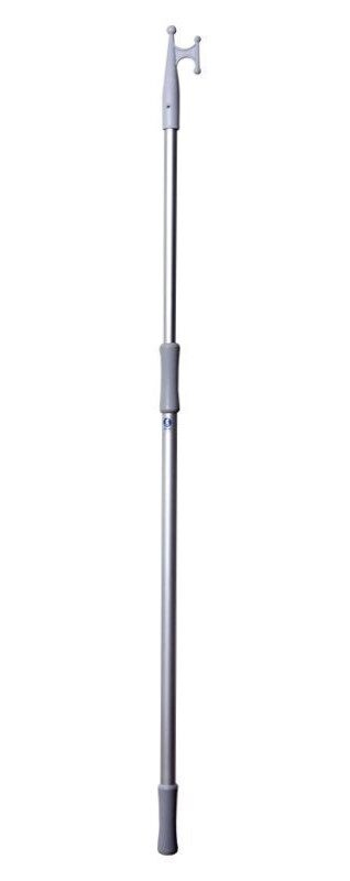 Teleskopický lodný hák z eloxovaného hliníka 120-210 cm, priemer 30 cm