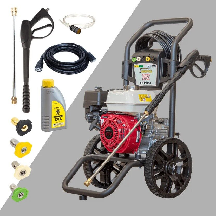 Waspper W3200HA benzínový vysokotlakový čistič, Honda, 6.5 HP, 220 bar/3.200 PSI