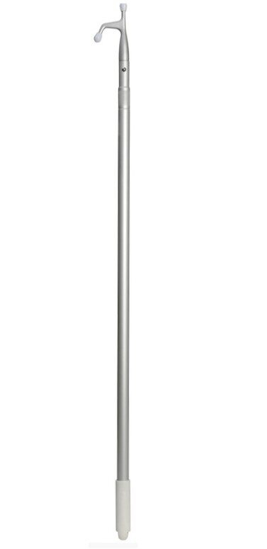 Profesionálny teleskopický lodný hák z eloxovaného hliníka zosilnený 120-209 cm, Ø 25/29mm