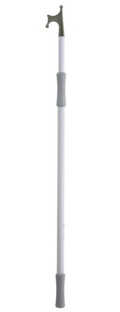 Teleskopický lodný hák hliníkový biely 120-200cm, Ø 25/30mm