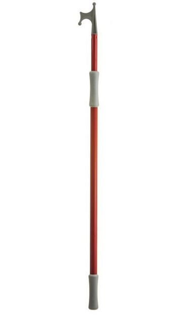 Teleskopický lodný hák hliníkový červený 120-200cm, Ø 25/30mm