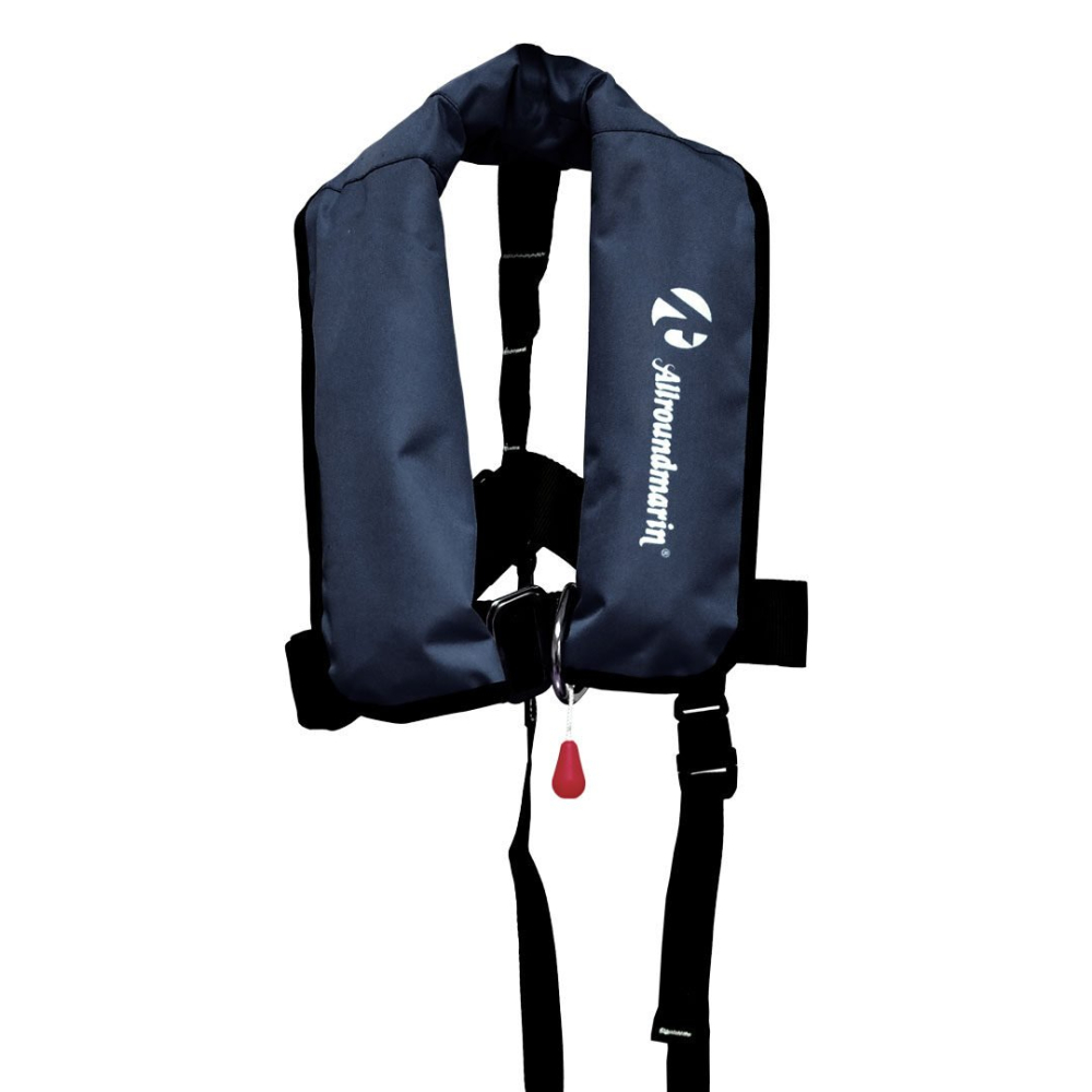 ALLROUNDMARIN automatická záchranná vesta JUNIOR 150N (15-40 kg) - modrá
