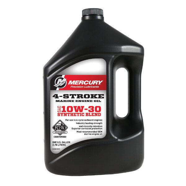 Mercury 4-Stroke Outboard Engine Oil Synthetic Blend 10W30 - Lodný motorový olej 4 takt 4 L