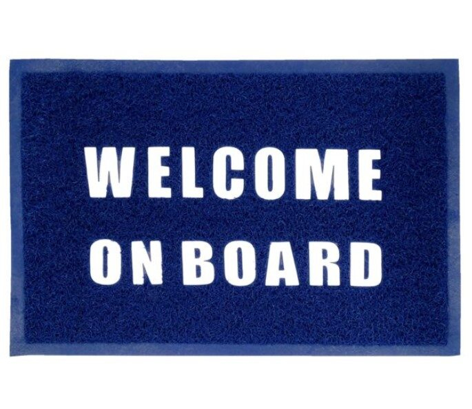 Lodná rohožka s nápisom "WELCOME ON BOARD" 400 x 600 mm