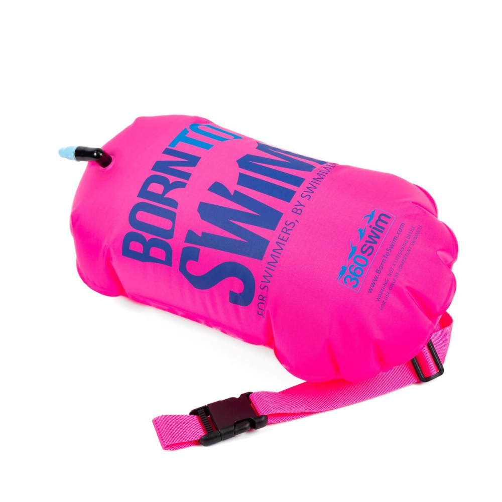 BornToSwim® Záchranný plavák, plavecká bójka 64 x 30 cm - ružová