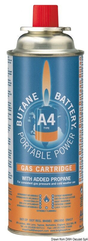 Plynová kartuša Gas Cartridge 220 g x 4 ks