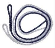 Fendrové lano s okom modré 1,5m x 8 mm