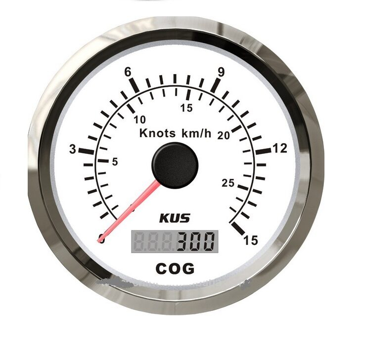 KUS - GPS analógový ukazovateľ rýchlosti 55 Kmh - biely