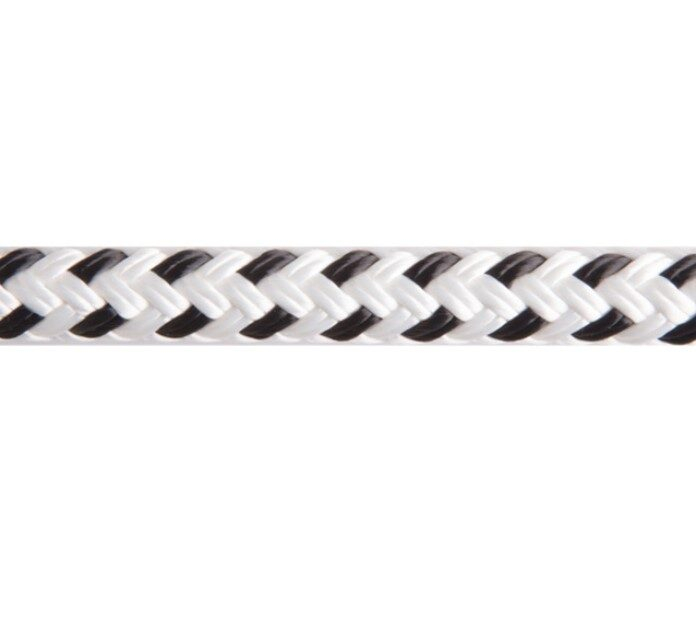 LANEX LAGUNA Polyesterové kotevné a vyvazovacie lano 10 mm, čierno-biele