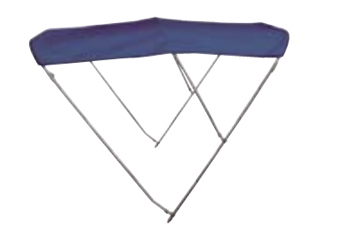 Bimini nerezové 3 ramenné námornícke modré - šírka 185/195 cm, priemer rúry Ø25 mm