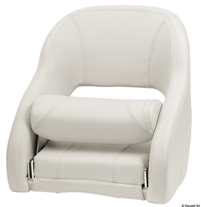 Ergonomické polstrované lodné sedadlo s opierkou H52R Flip UP