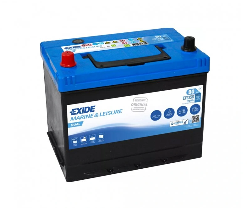 EXIDE DUAL Marine & Multifit 80Ah - trakčná batéria