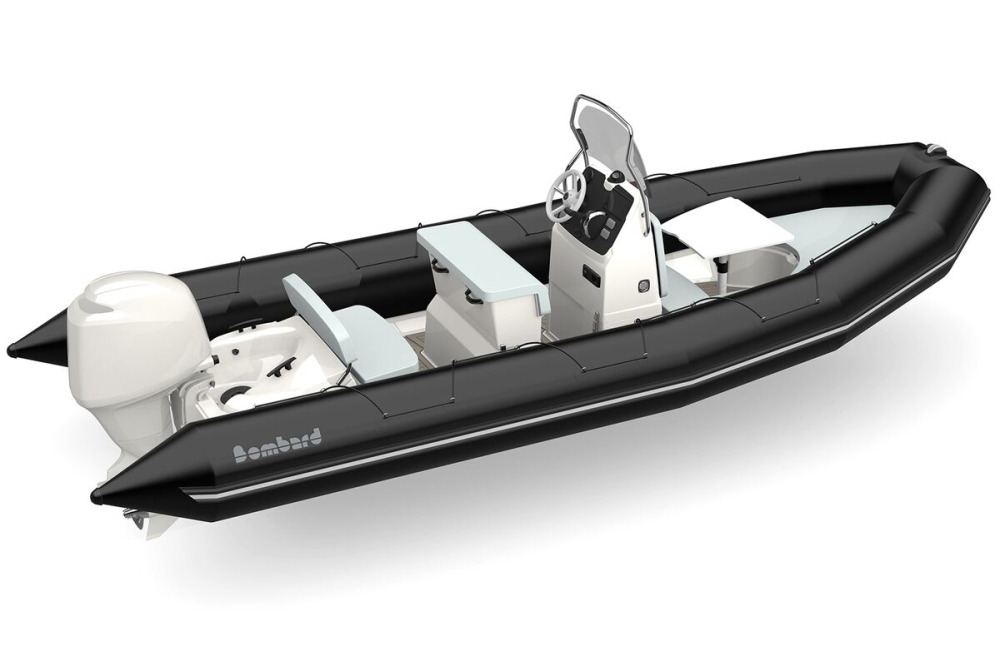 Bombard Sunrider 650 Strongan nafukovací čln čierny / svetlošedý