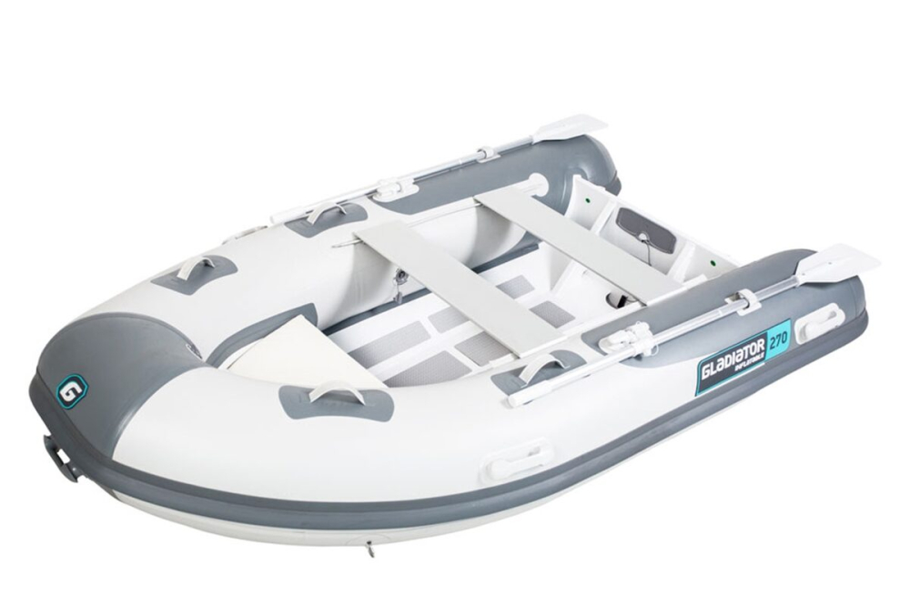 Gladiator Rib 270 AL nafukovací čln s hliníkovou podlahou - sivý