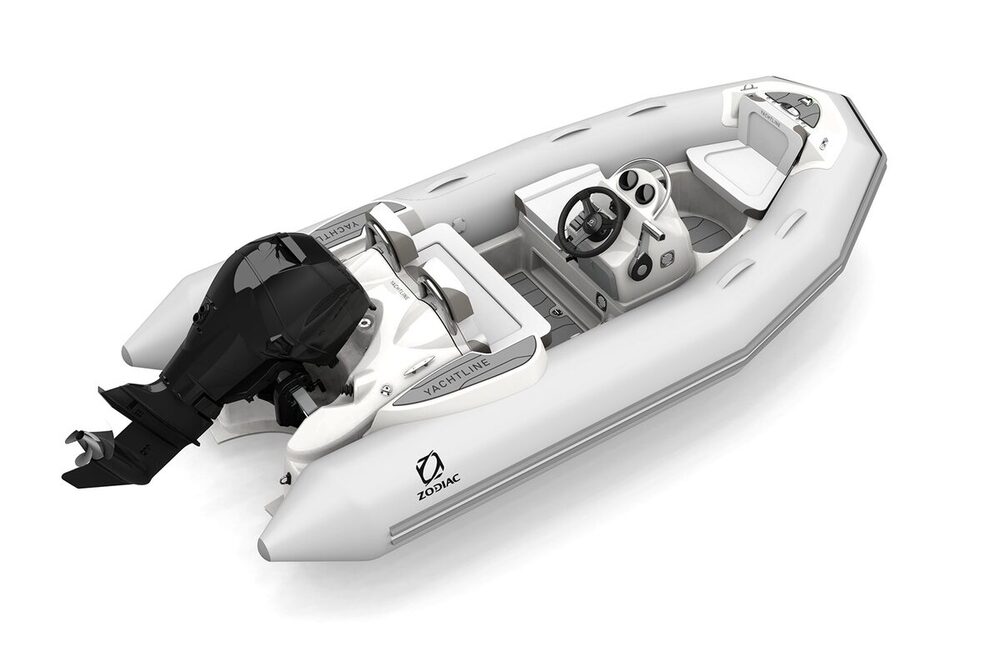 Zodiac Yachtline 360 ​​DL Strongan nafukovací čln - svetlo šedý