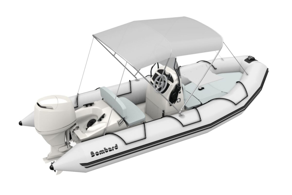 Bombard Sunrider 500 Strongan nafukovací čln svetlošedý / Light grey s prísl.