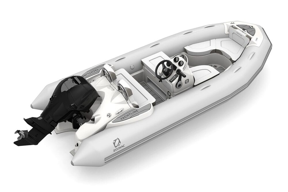 Zodiac Yachtline 440 DL Strongan nafukovací čln - svetlo šedý
