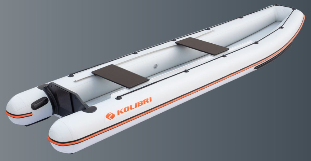 Nafukovacie kánoe Kolibri KM-390 CA šedý, Air-deck podlaha