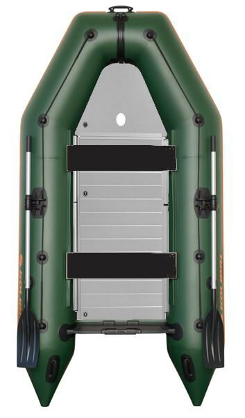 KOLIBRI KM-300 D, vystužená hliníková podlaha - zelený