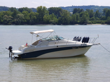 CROWNLINE 26 kajutová motorová yachta s prívesom