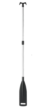 Teleskopické hliníkové pádlo s lodným hákom 120-180 cm, Ø 25/30 mm