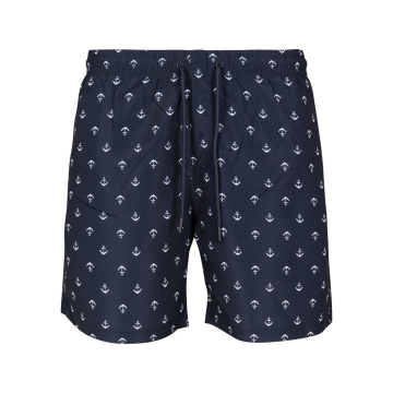 Plavky Urban Classics Pattern Anchor - navy