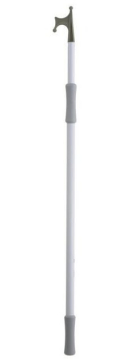 Teleskopický lodný hák hliníkový biely 120-200cm, Ø 25/30mm