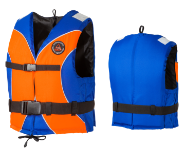 AQUARIUS Plávacia vesta standard oranžovo-modrá - 25-40 kg