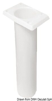 UV stabilizovaný držiak udice biely 230mm, kolmý