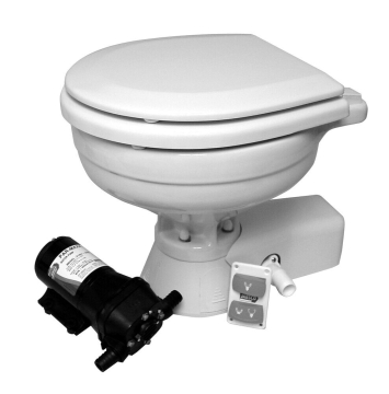 JOHNSON PUMP Quiet Flush Compact Elektrická toaleta - 12V