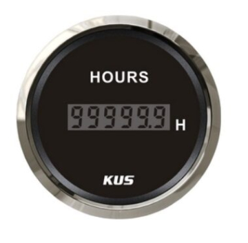 KUS LCD ukazovateľ motohodín - čierny