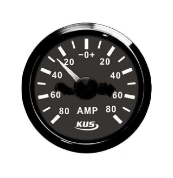 KUS ampérmeter do 80 Amp - čierny