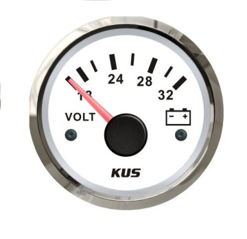 KUS voltmeter 16-32V - biely