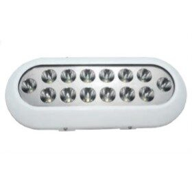 LED podvodné bodové svetlo, 9x3W biele