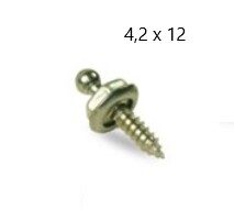 LOXX Základňa s nerezovou skrutkou- hlavička poniklovaná-12mm
