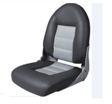 Polstrované sedadlo HIGH BACK -sivo -antrazitové