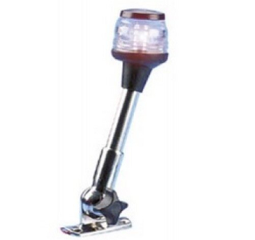 TREM navigačné svetlo 360° s nerezovou základňou čierne - 23cm
