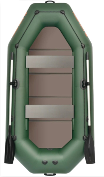 KOLIBRI K-300 CTP nafukovací čln s pevnou podlahou + držiak motora - zelený