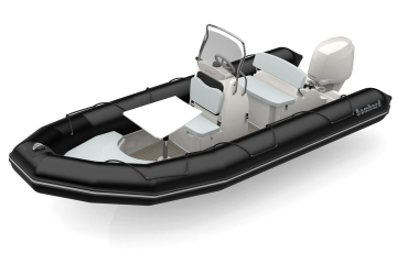 Bombard Sunrider 550 Strongan nafukovací čln čierny / svetlošedý