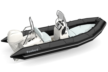 Bombard Sunrider 500 Strongan nafukovací čln čierny / sv. šedý