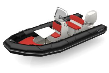 Bombard Sunrider 550 Strongan nafukovací čln čierny / fire