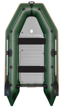 KOLIBRI KM-300 D, vystužená hliníková podlaha - zelený