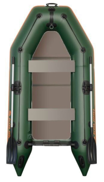 KOLIBRI KM-280P nafukovací čln s pevnou skladacou podlahou - zelený