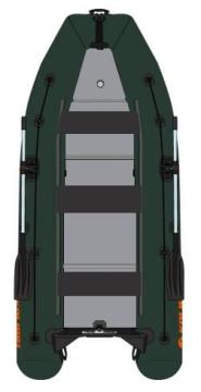 KOLIBRI KM-450 DSL, vystužená hliníková podlaha - zelený