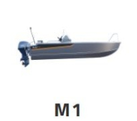 BUSTER M1 2024 motorový čln s bočnou konzolou 4,86 m + YAMAHA F40 FETL