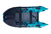 Gladiator Active C370 AL nafukovací čln s hliníkovou podlahou - čierno-tyrkysový